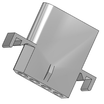Connector, Receptacle, 4-Pin, 0.093"